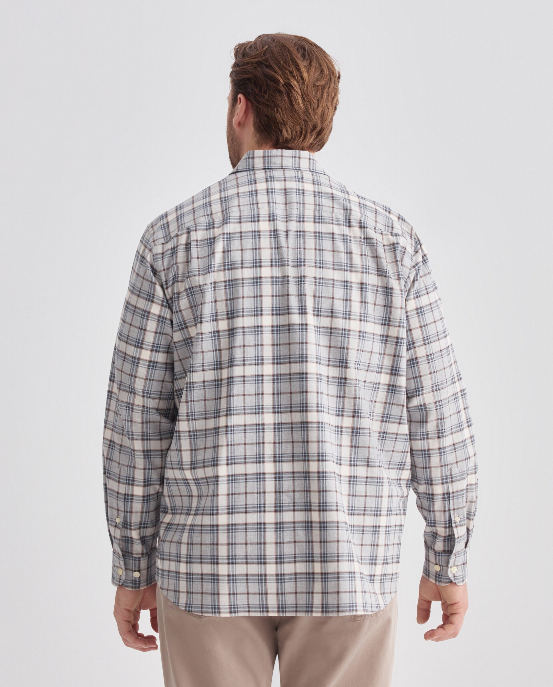 Camisa sport hombre franela manga larga - Emidio Tucci - Azul claro Azul claro-3