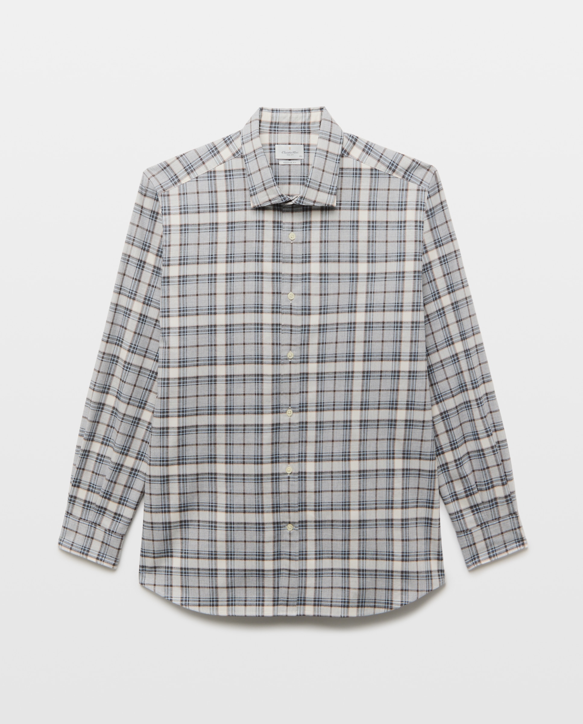 Camisa sport hombre franela manga larga - Emidio Tucci - Azul claro Azul claro-4