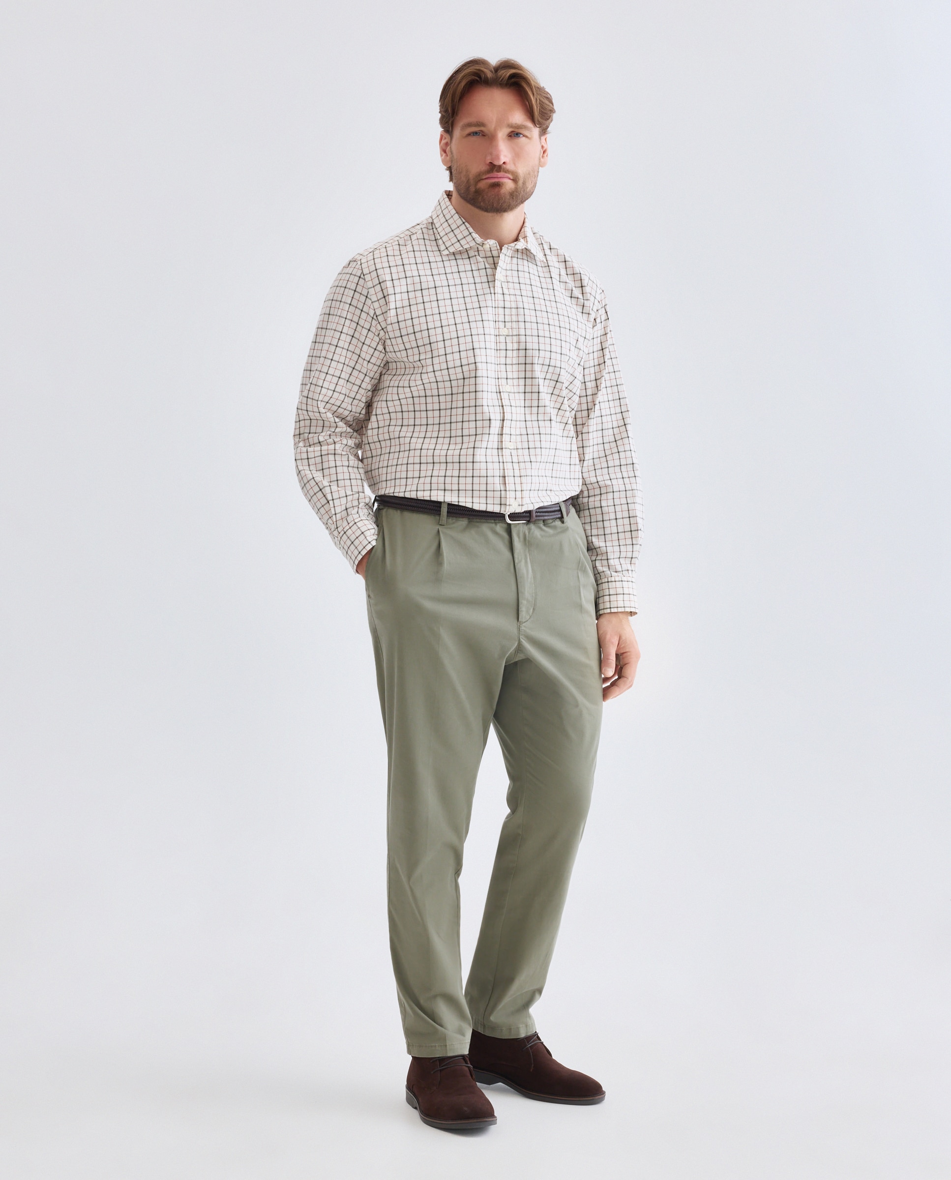 Imagen 4 de Camisa sport twill lav hombre - Emidio Tucci - Beige Beige