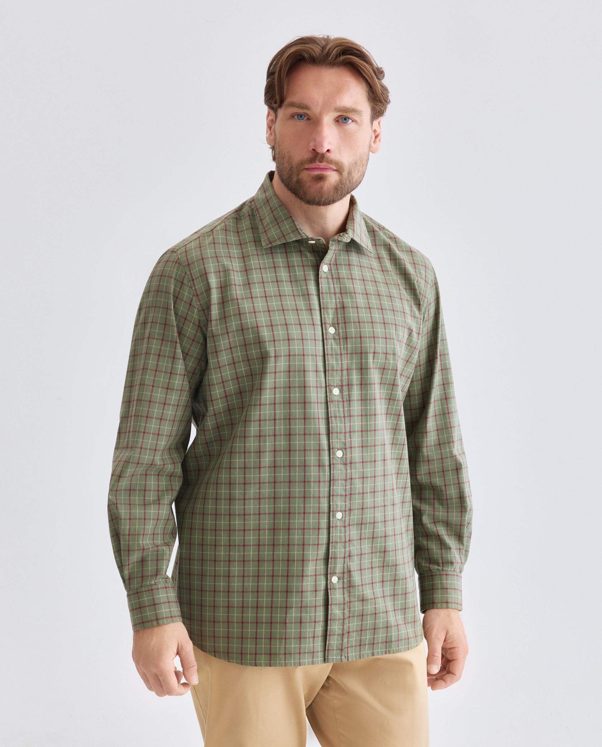 Imagem 0 de Camisa Casual de Sarja com Lavagem