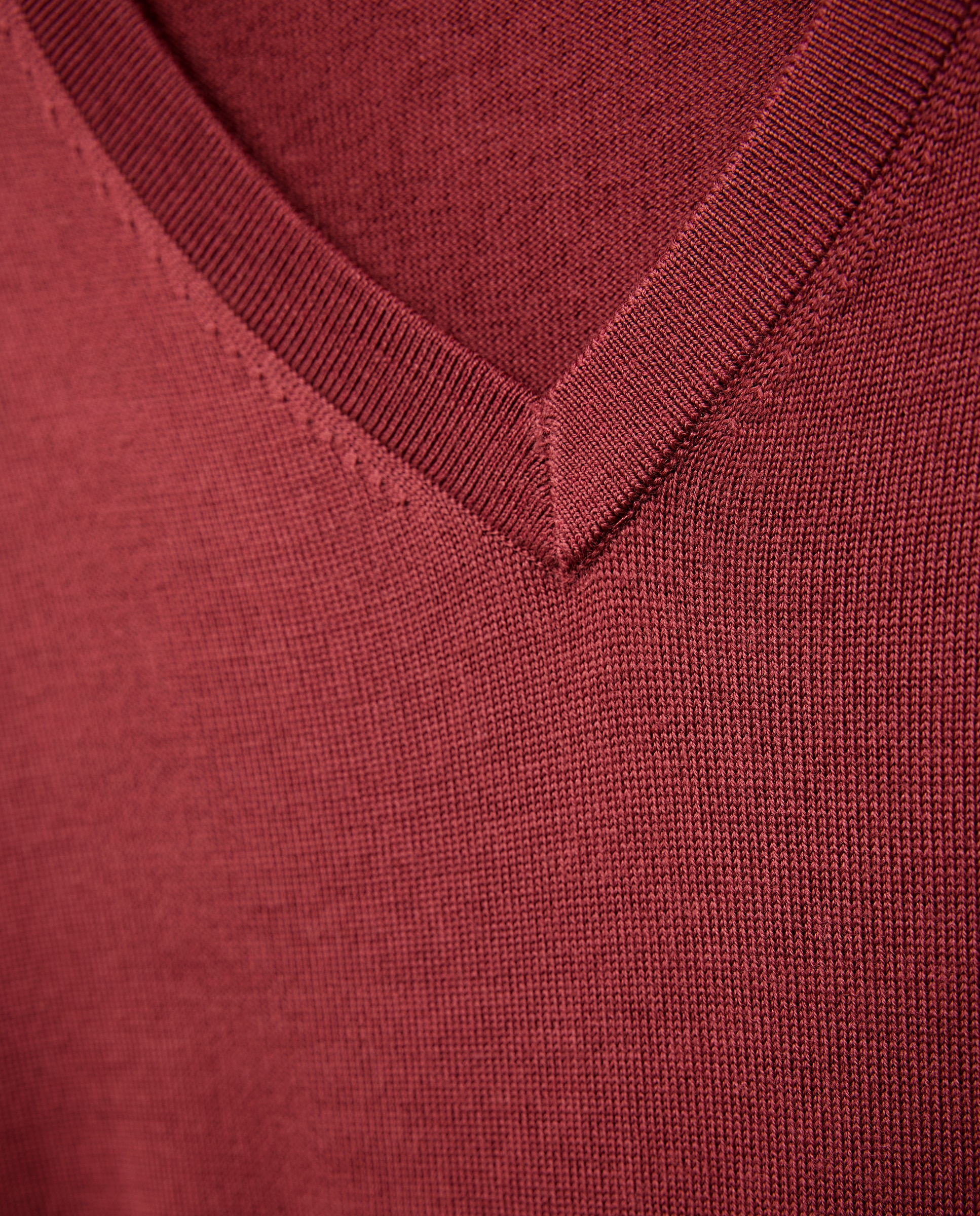 Camisola de Malha Lavável 100% Lã Merino com Gola Redonda Rosa-5
