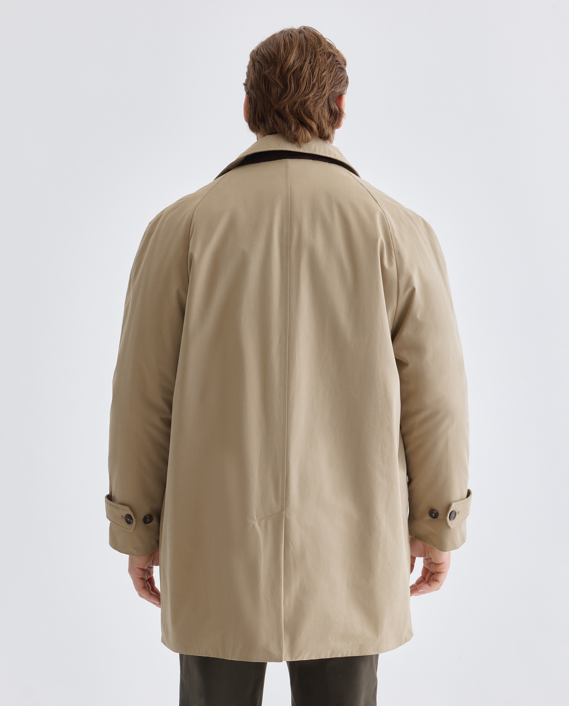 Gabardina con forro acolchado y pecherin de hombre tallas grandes - Emidio Tucci - Natural Natural-3