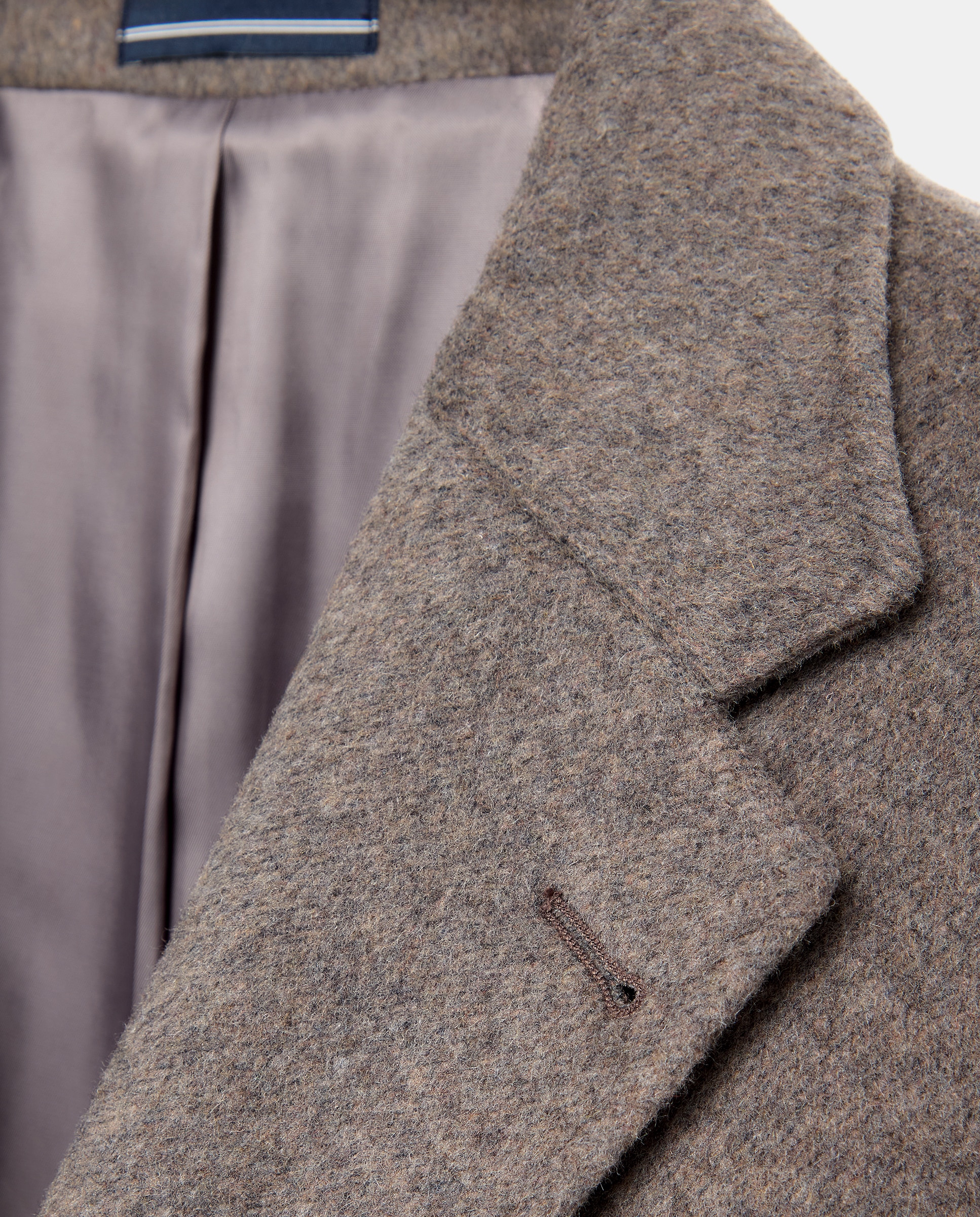 Abrigo cashmere de hombre en talla grande. - Dustin - Marrón claro Marrón claro-6