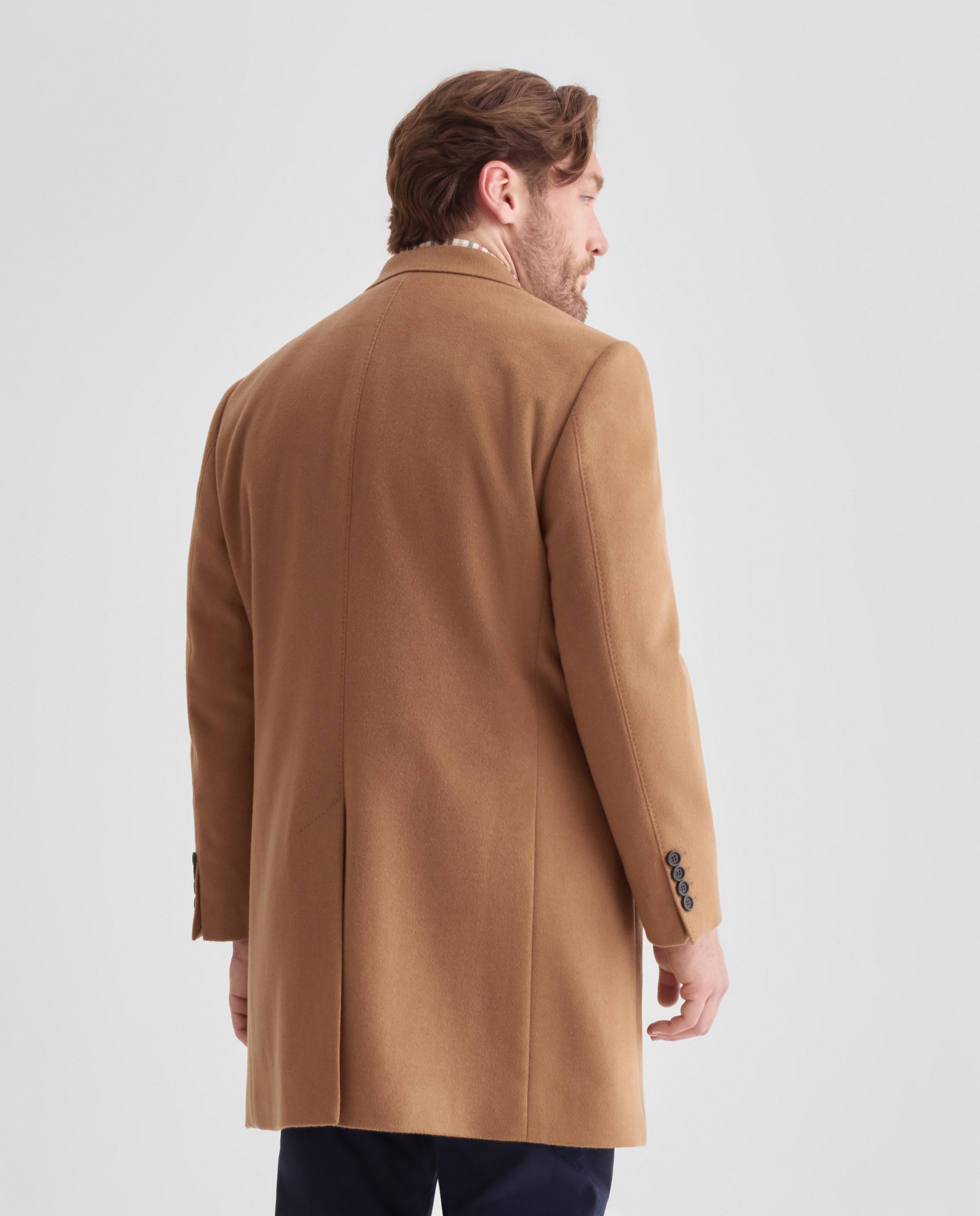 Abrigo clásico paño lana/casmere hombre tallas grandes - Emidio Tucci - 730 Camel 730 Camel-3