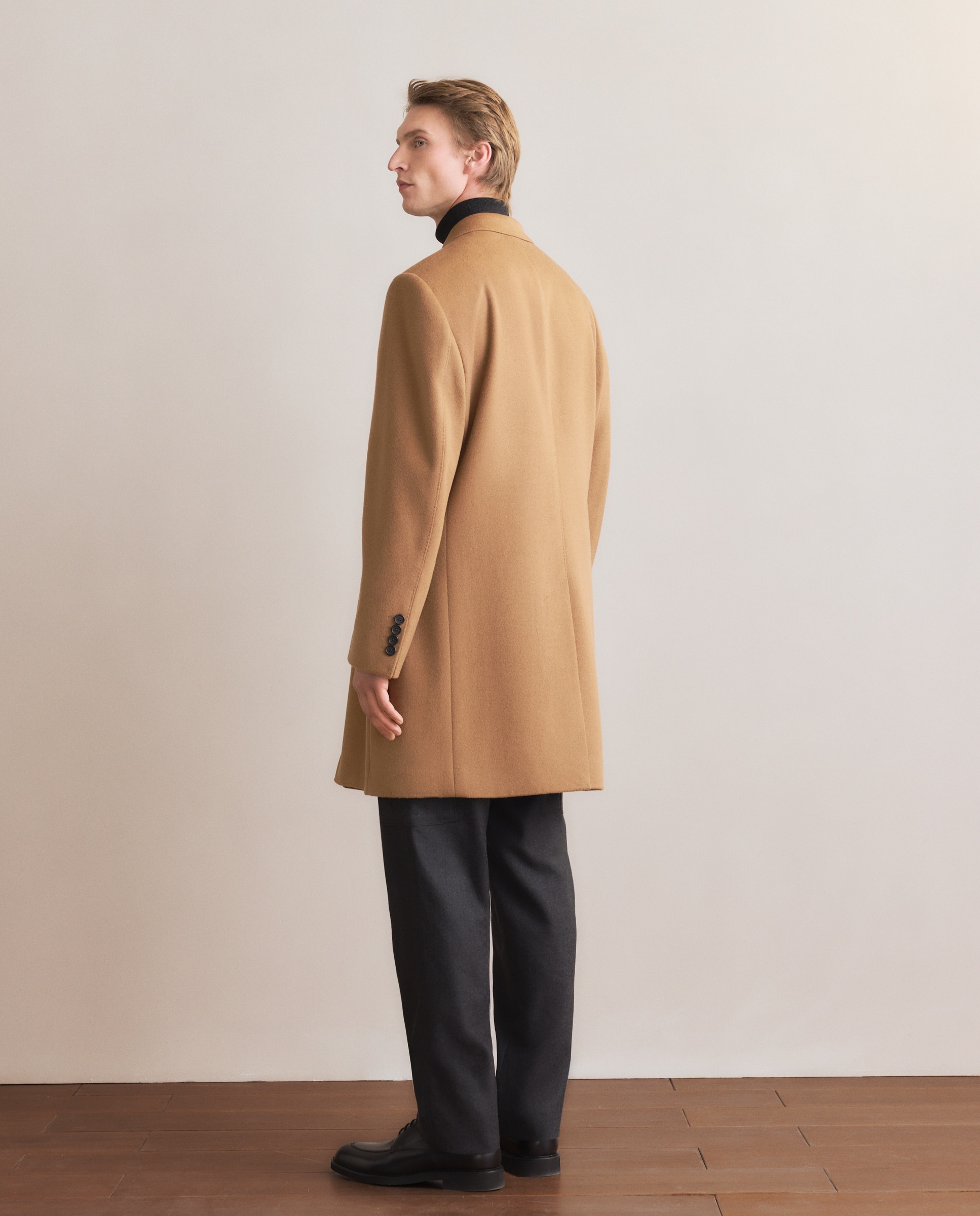 Abrigo clásico paño lana/casmere hombre tallas grandes - Emidio Tucci - 730 Camel 730 Camel-4