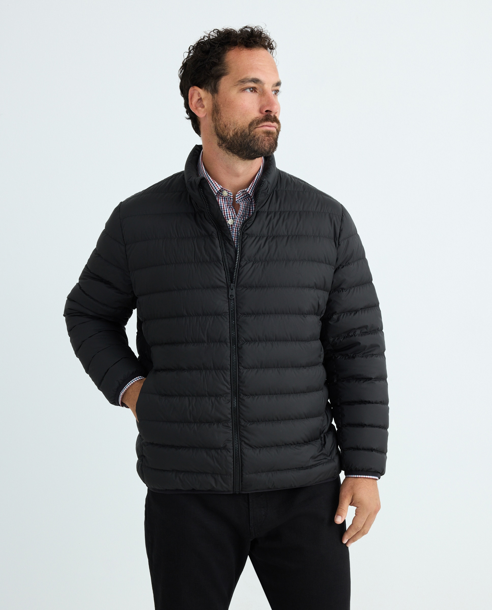 Imagem 0 de Blusão Acolchoado Tamanhos Grandes com Gola com Tira