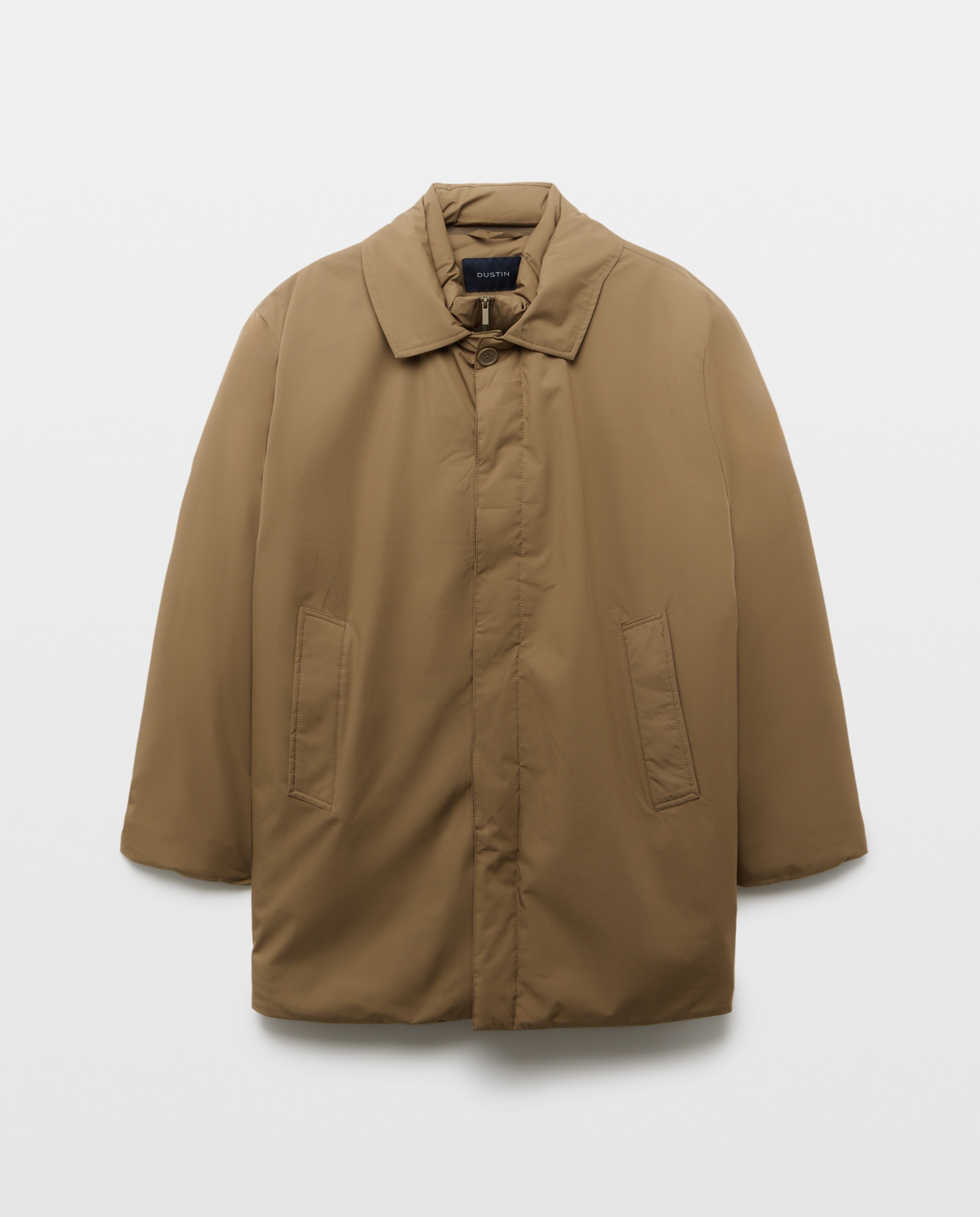 Gabardina con pechera desmontable de hombre en tallas grandes - Dustin - Marrón claro Marrón claro-1