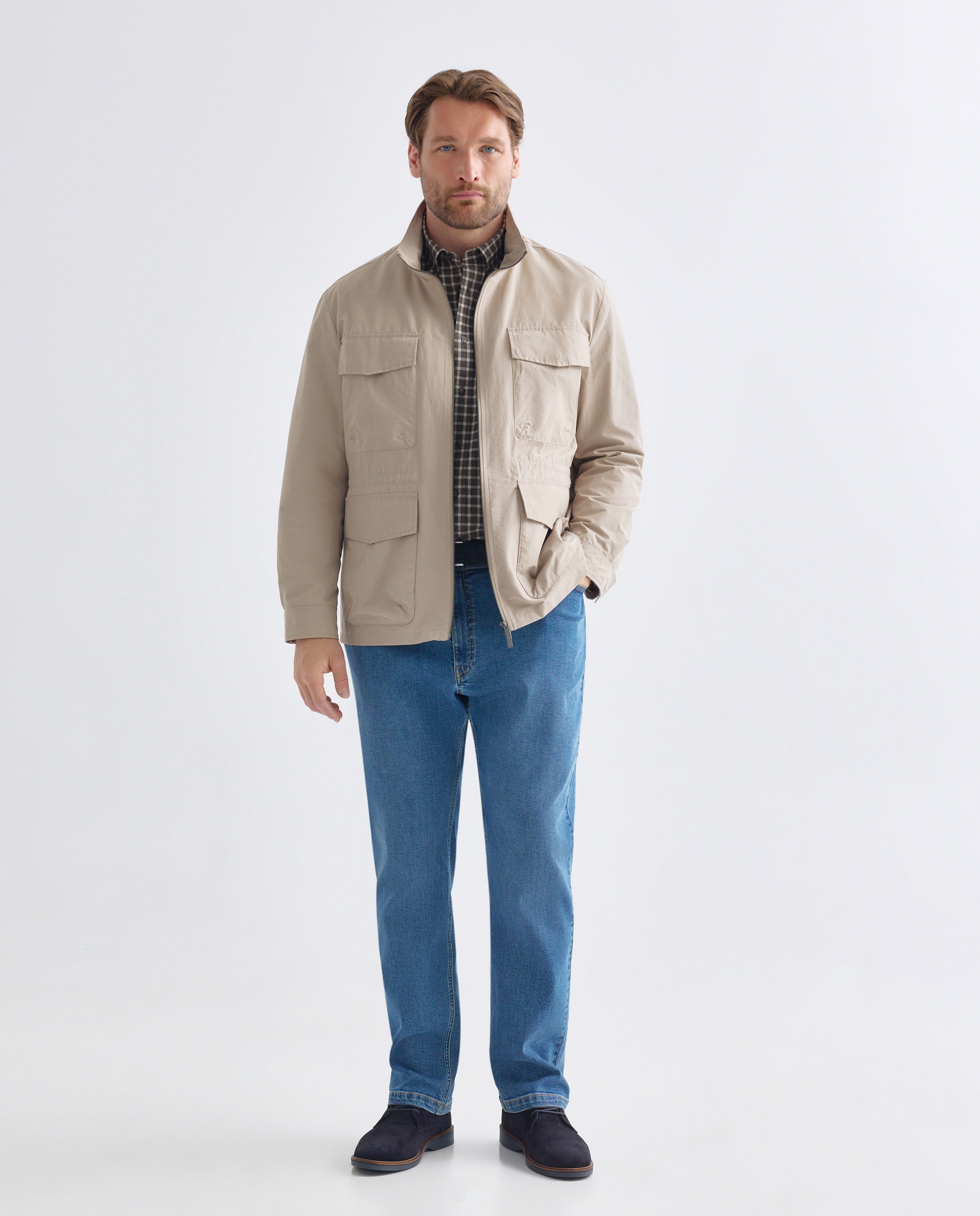 Parka Ligeira Desportiva Castanho-claro-2