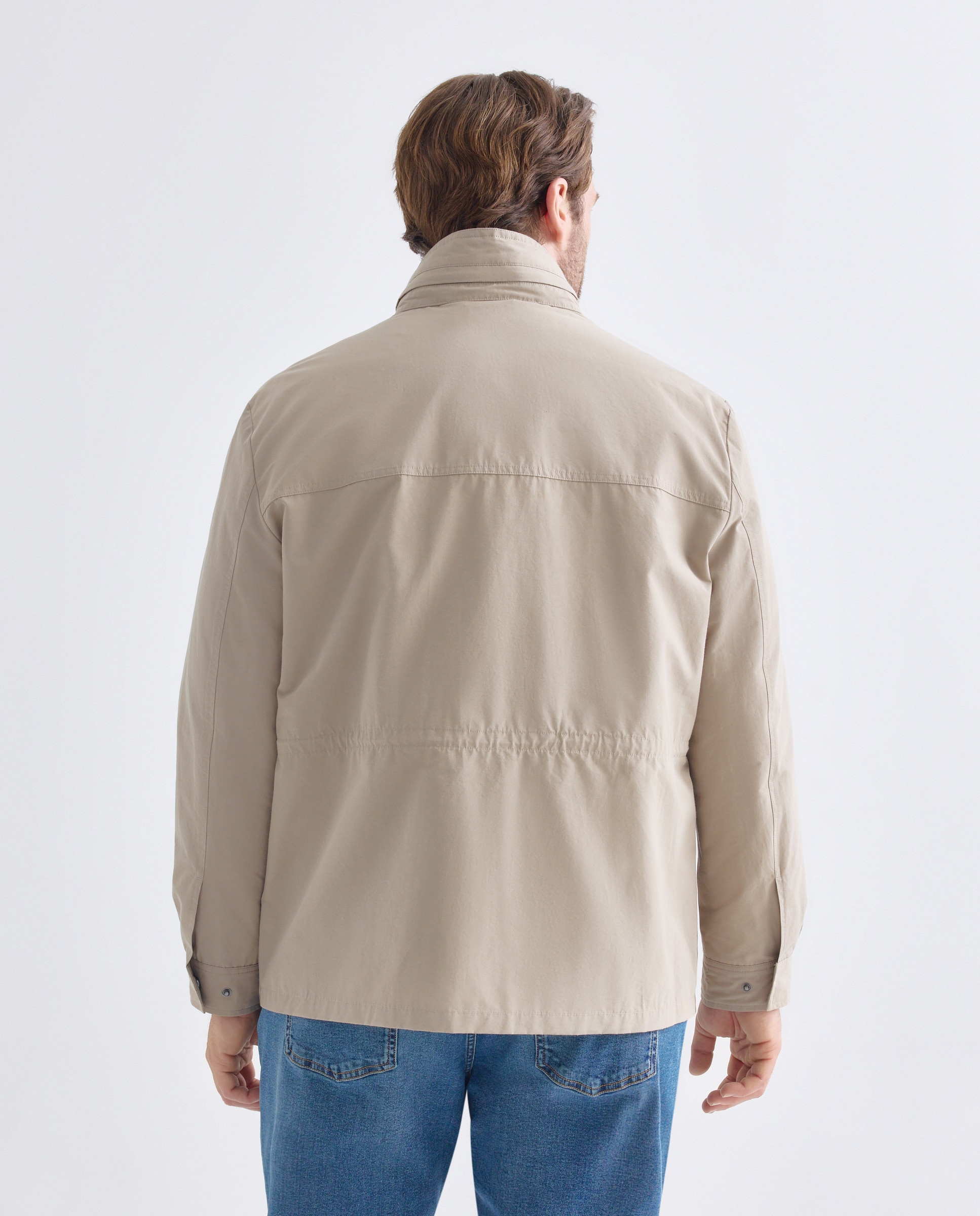 Parka Ligeira Desportiva Castanho-claro-3