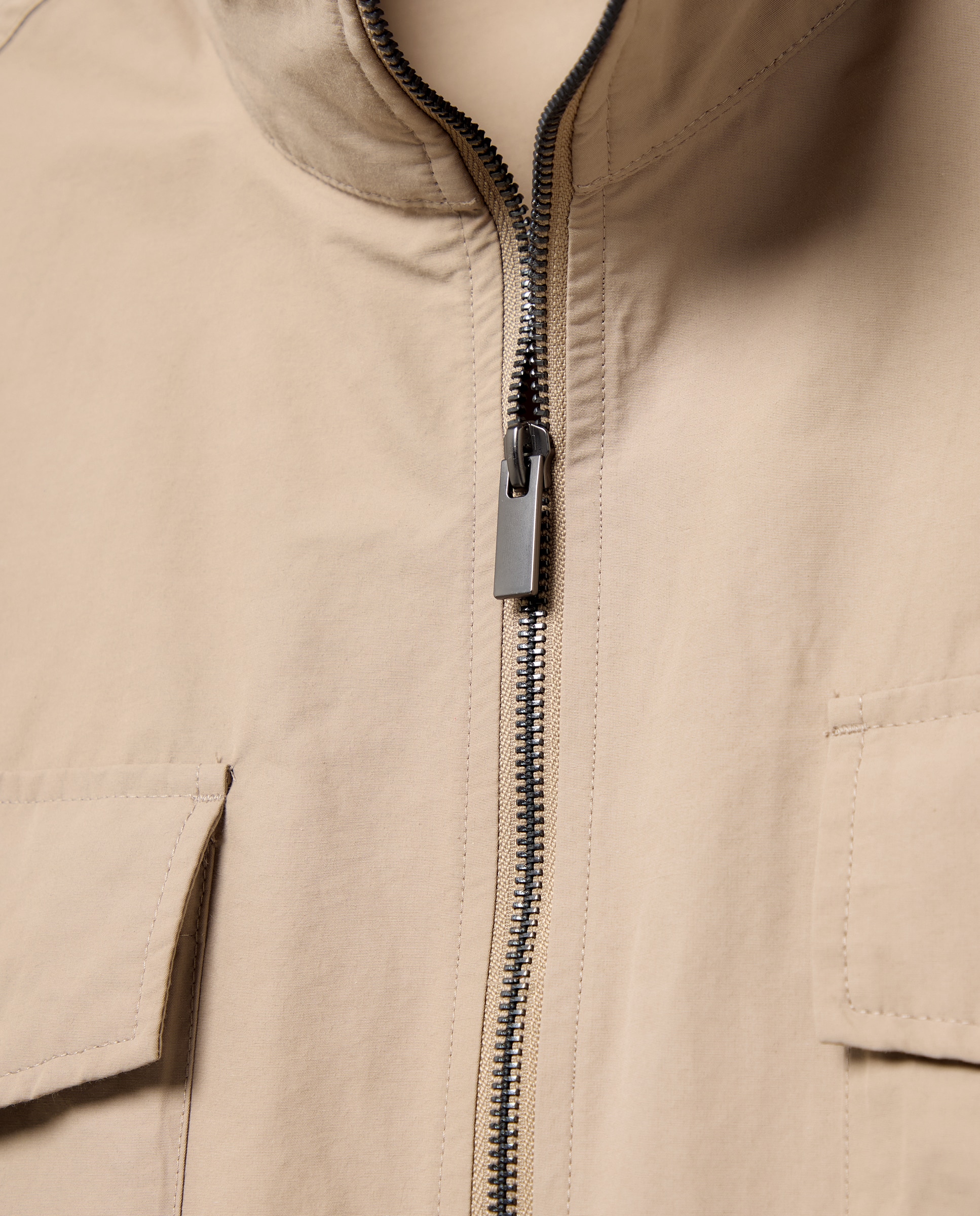 Parka Ligeira Desportiva Castanho-claro-5