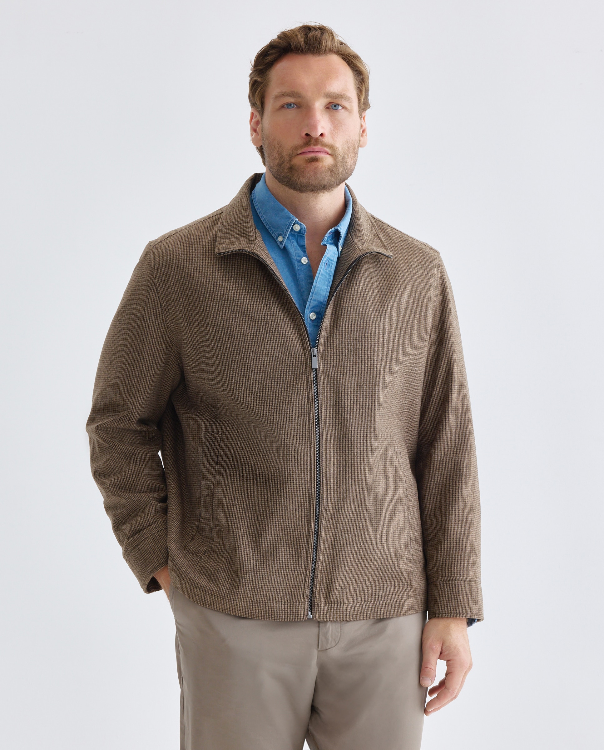 Parka de paño de hombre. - Dustin - Marrón Marrón-1