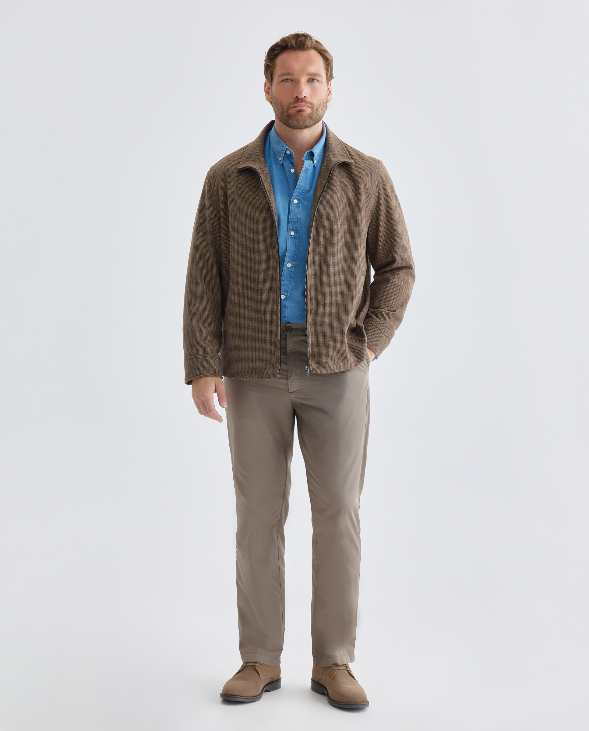 Parka de paño de hombre. - Dustin - Marrón Marrón-2