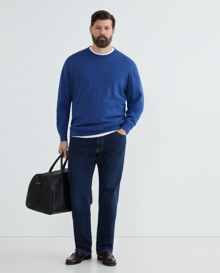 Jersey cuello redondo básico hombre tallas grandes · Dustin · El