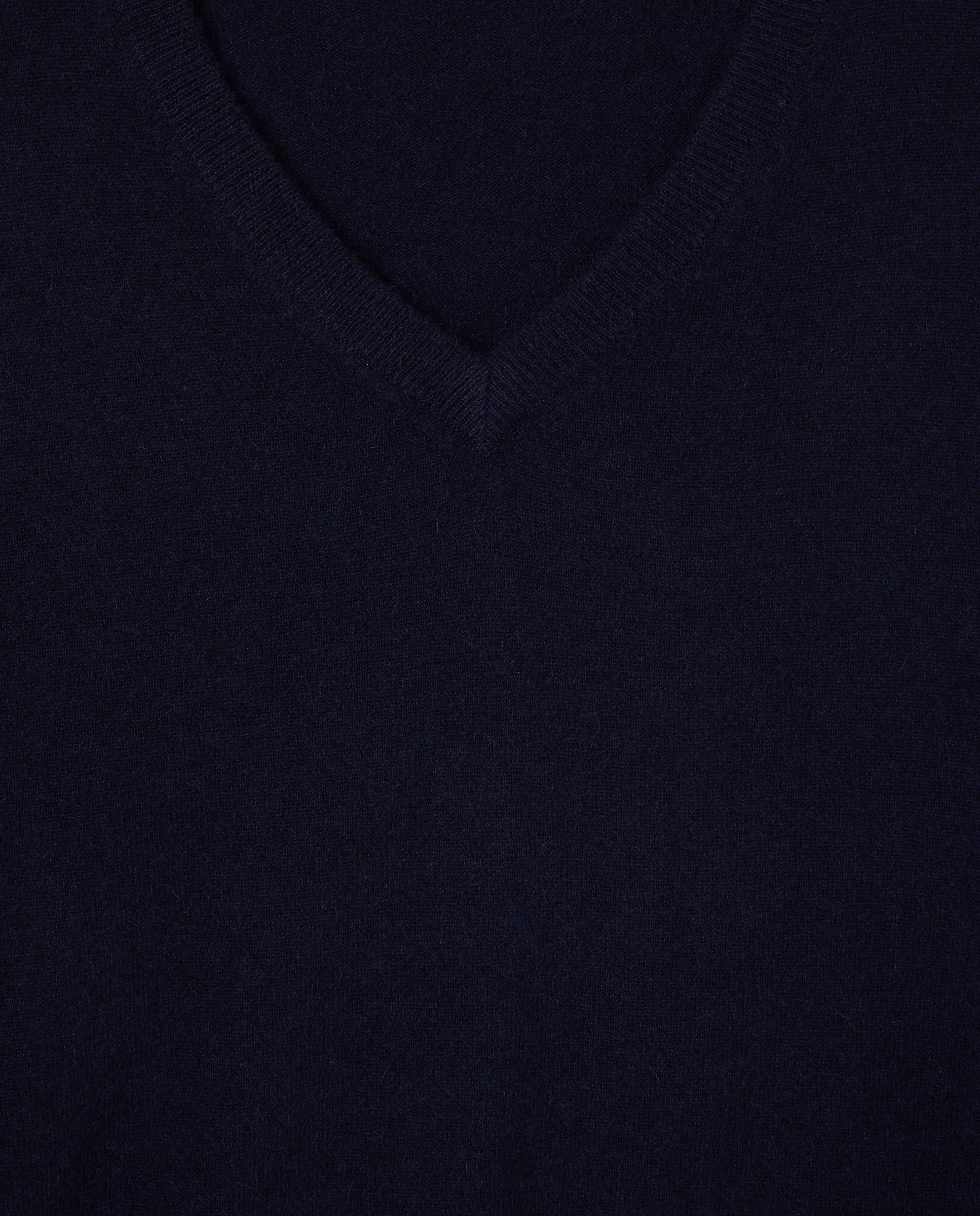 Jersey cuello pico 100% cashmere hombre - Emidio Tucci - Azul marino Azul marino-5