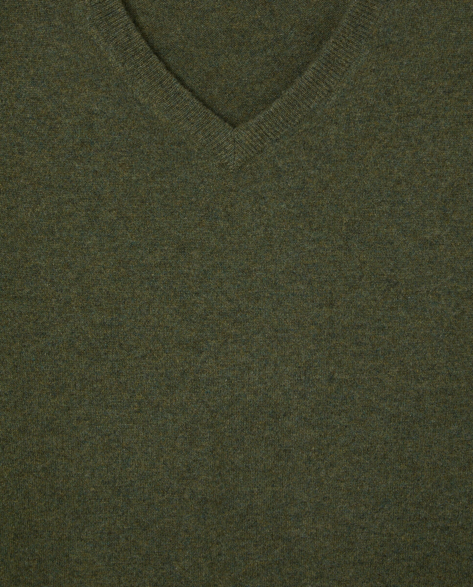 Jersey cuello pico 100% cashmere hombre - Emidio Tucci - Kaki Kaki-5