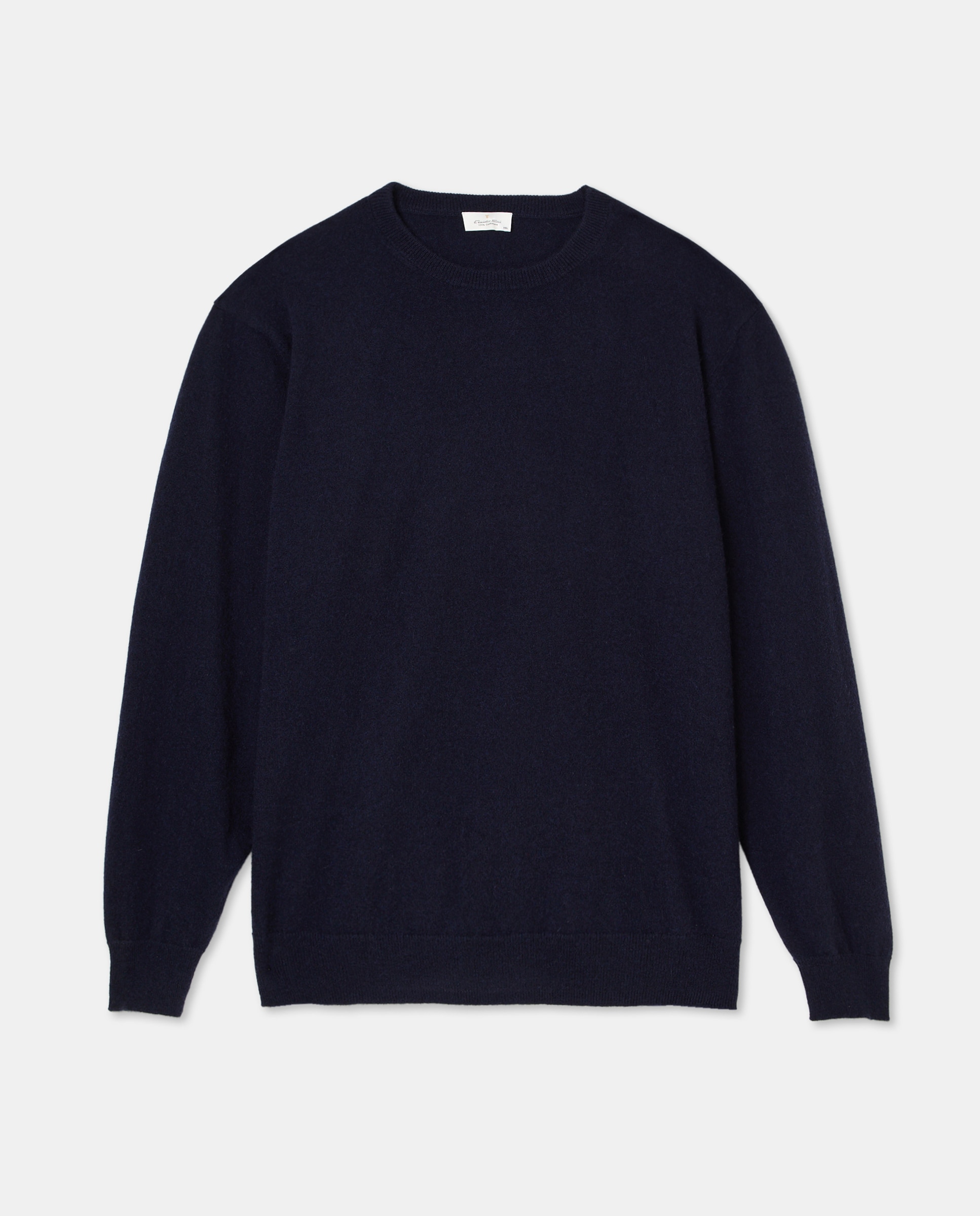 Jersey cuello redondo 100% cashmere hombre - Emidio Tucci - Azul marino Azul marino-4