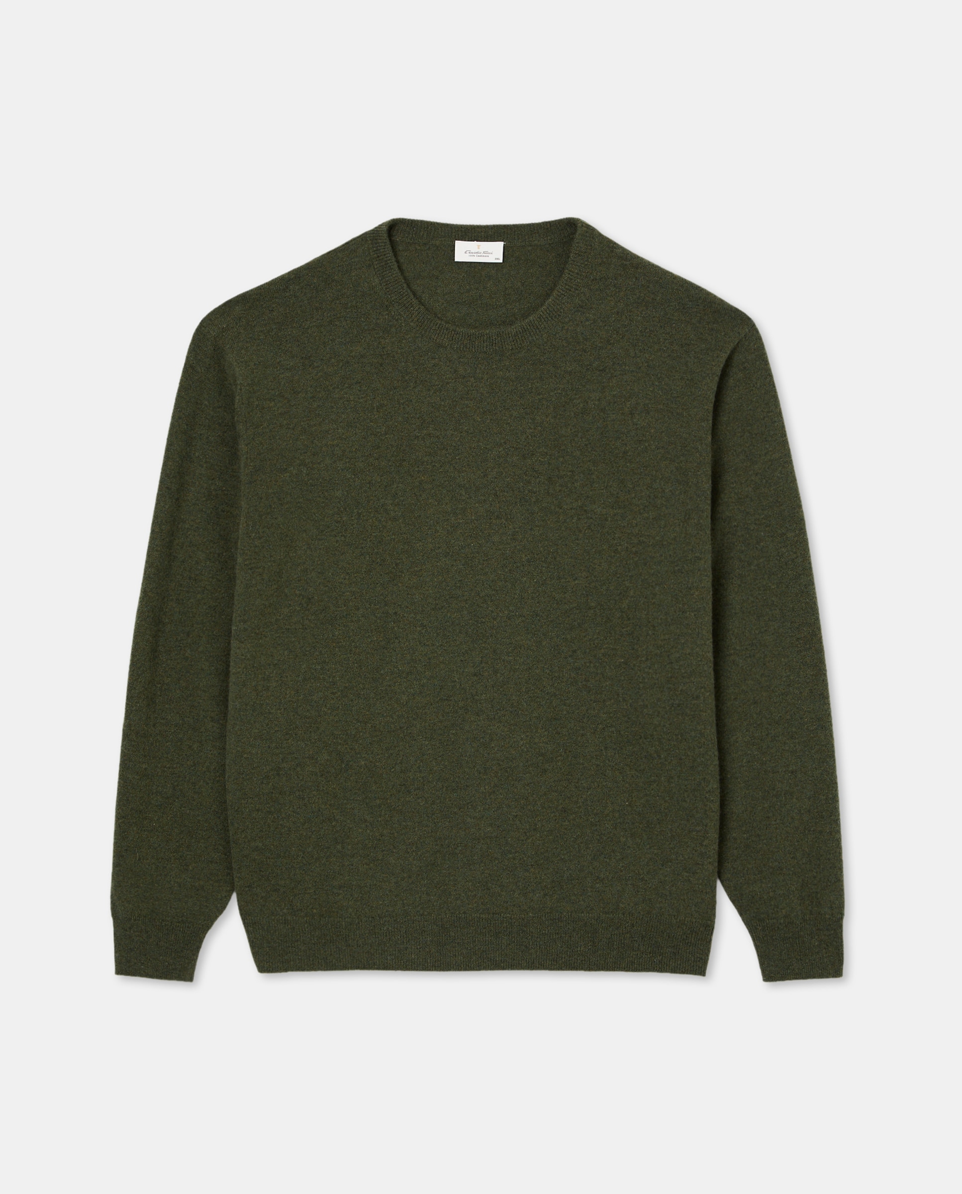 Jersey cuello redondo 100% cashmere hombre - Emidio Tucci - Kaki Kaki-4