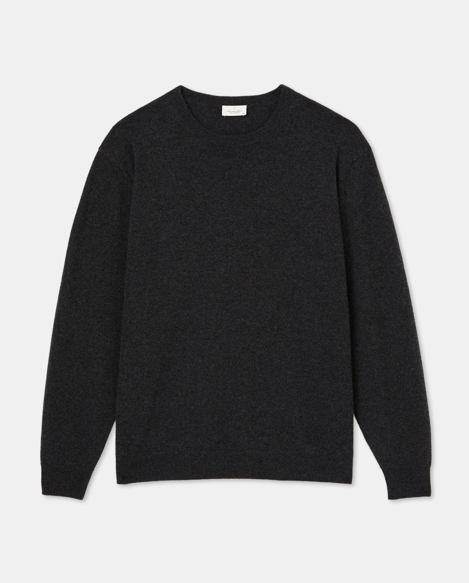 Jersey cuello redondo 100% cashmere hombre - Emidio Tucci - Gris oscuro Gris oscuro-4