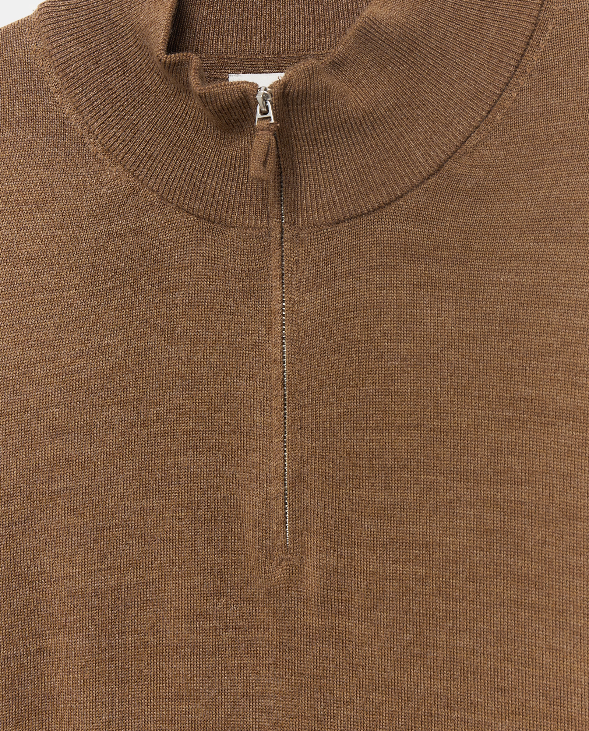 Jersey cuello semicisne lavable 100% lana merino hombre - Emidio Tucci - Marrón claro Marrón claro-6
