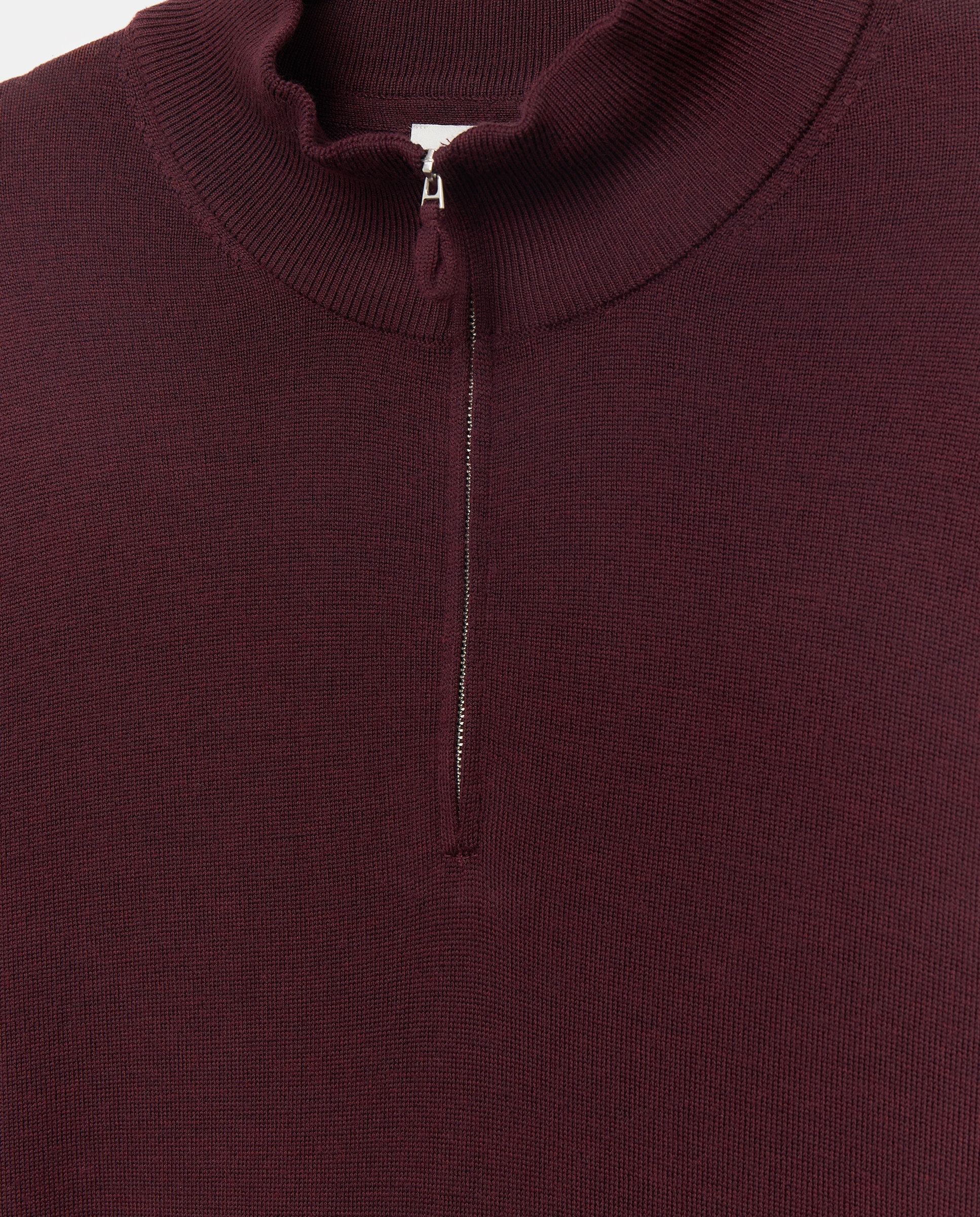 Jersey cuello semicisne lavable 100% lana merino hombre - Emidio Tucci - Granate Granate-6