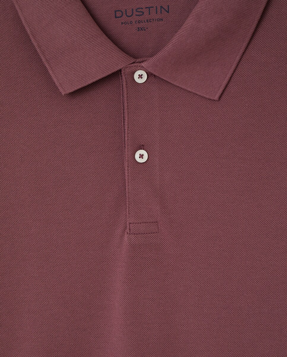 Polo manga larga piqué de hombre tallas grandes · Dustin · El