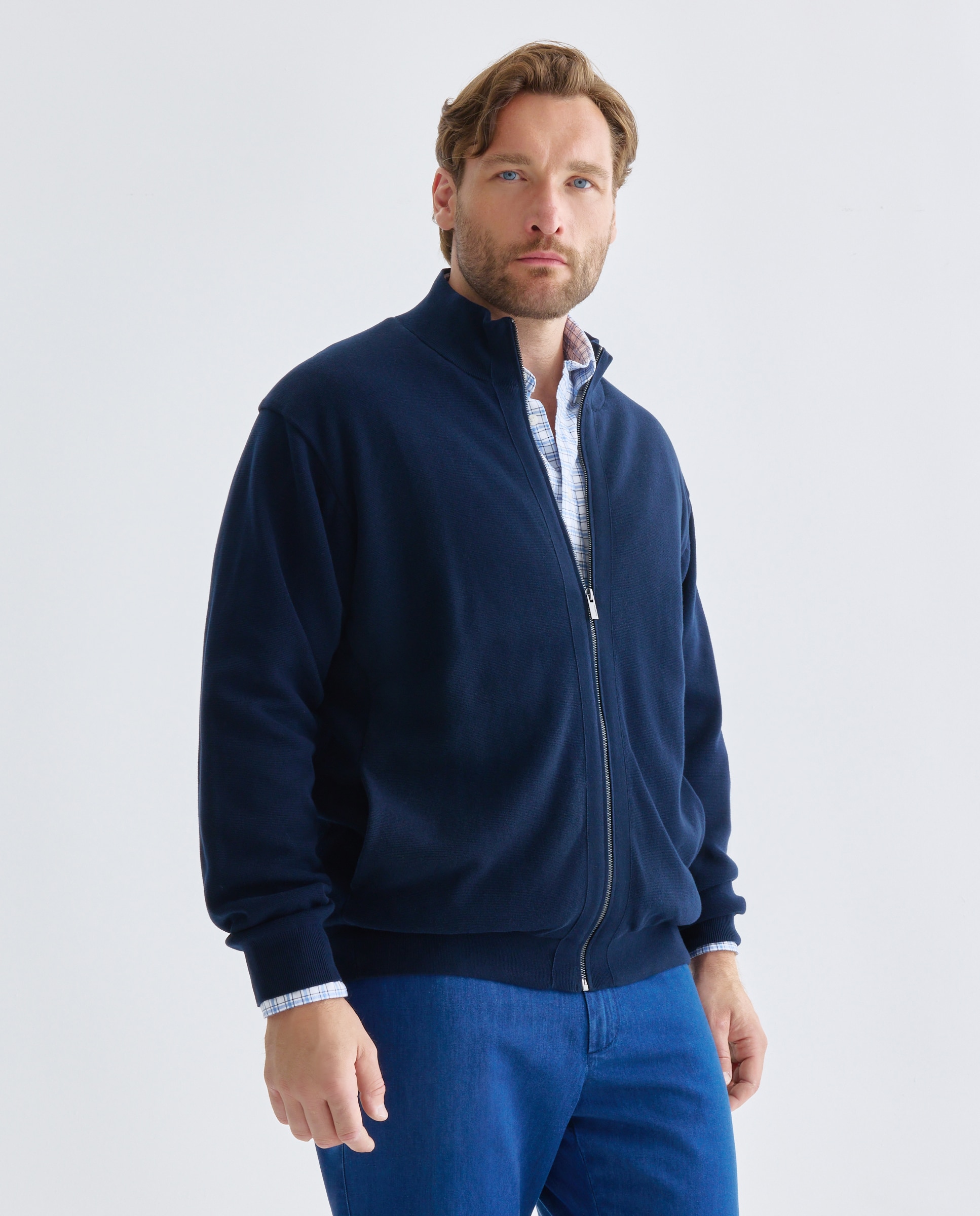 Chaqueta acolchada talla grande hombre. - Dustin - Azul marino Azul marino-2