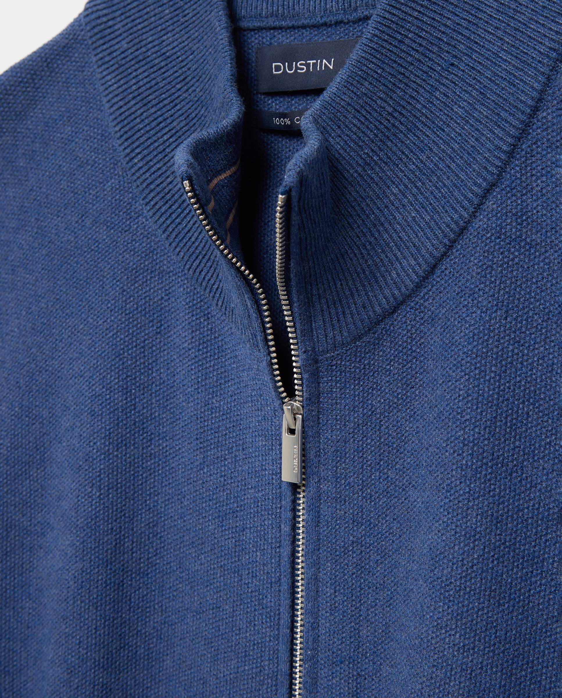 Chaqueta cremallera talla grande hombre. - Dustin - Azul Azul-5