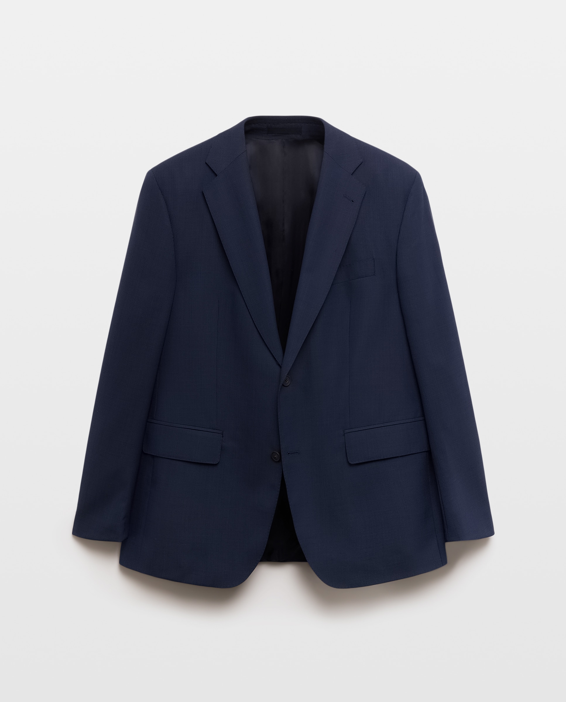 Chaqueta separate Regular estructura vestir 100% Lana hombre tallas grandes - Emidio Tucci - Azul claro Azul claro-5