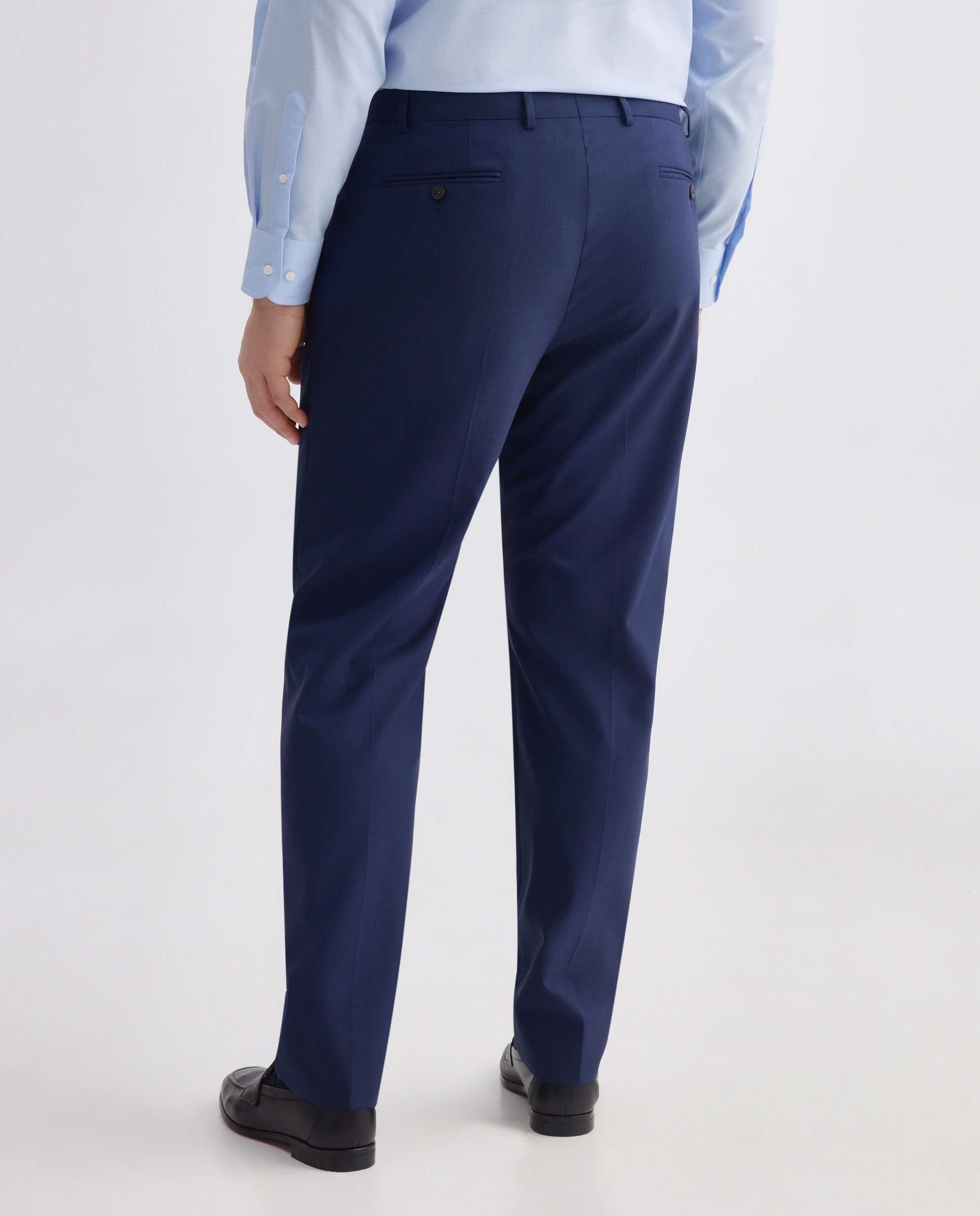 Pantalón separate Regular estructura vestir 100% Lana hombre tallas grandes - Emidio Tucci - Azul claro Azul claro-3