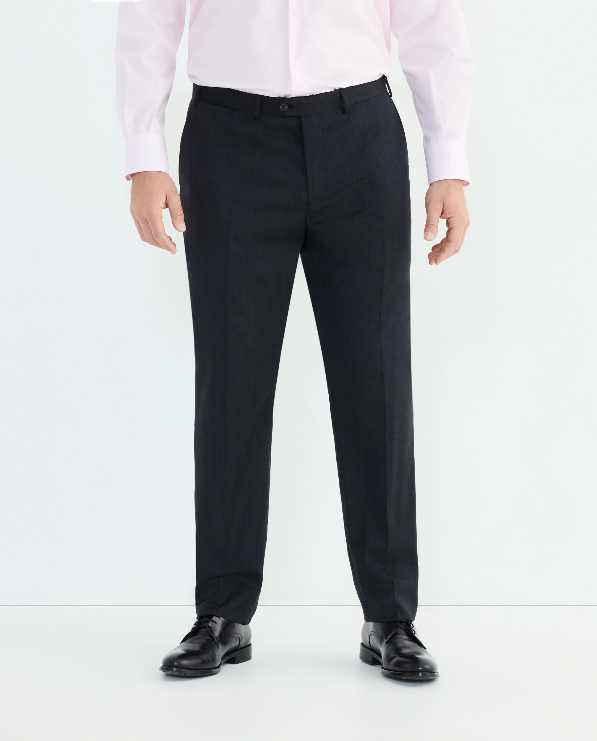 Pantalón vestir regular fit lana 100% hombre tallas grandes - Emidio Tucci - 830 Antracita 830 Antracita-2