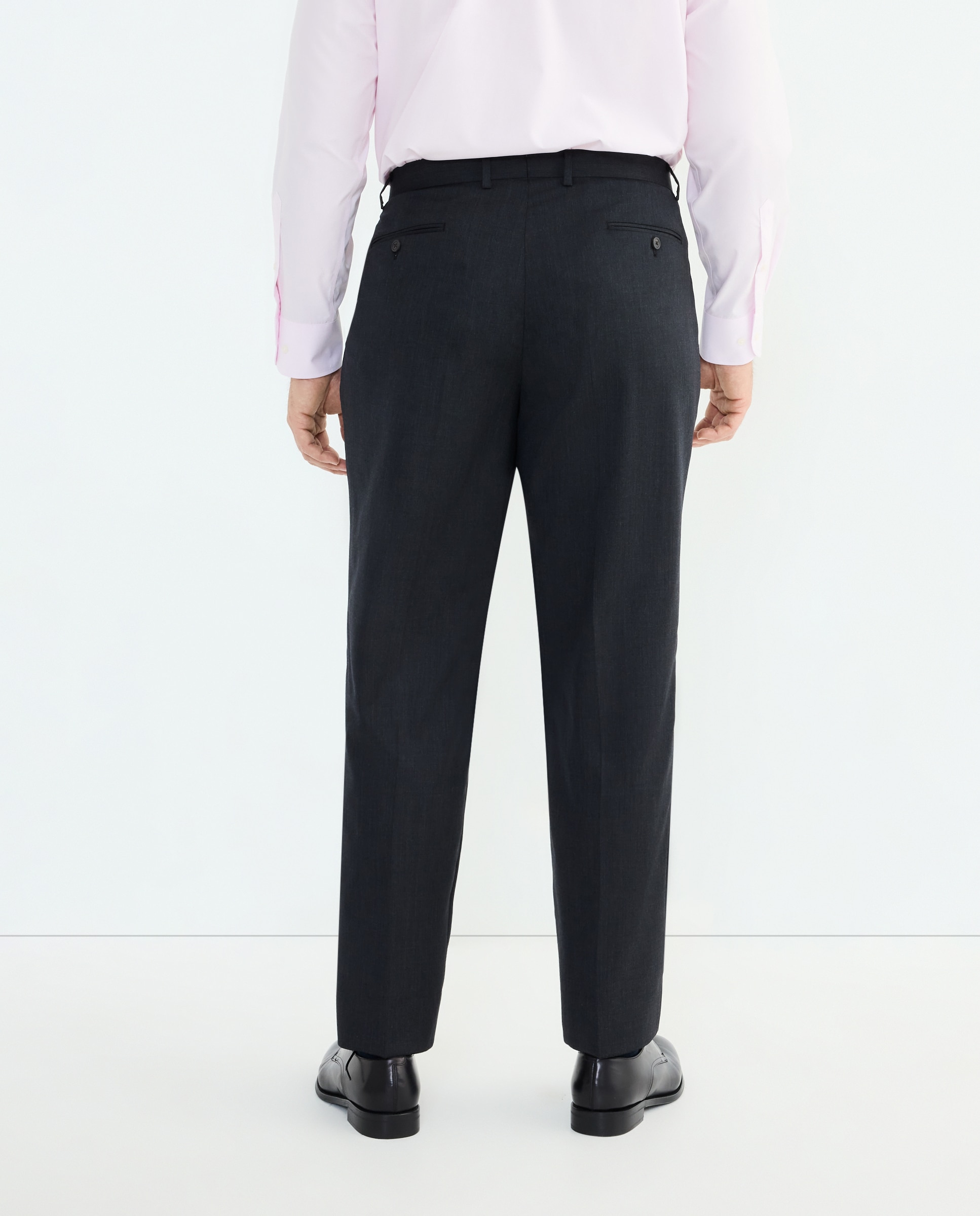 Pantalón vestir regular fit lana 100% hombre tallas grandes - Emidio Tucci - 830 Antracita 830 Antracita-3