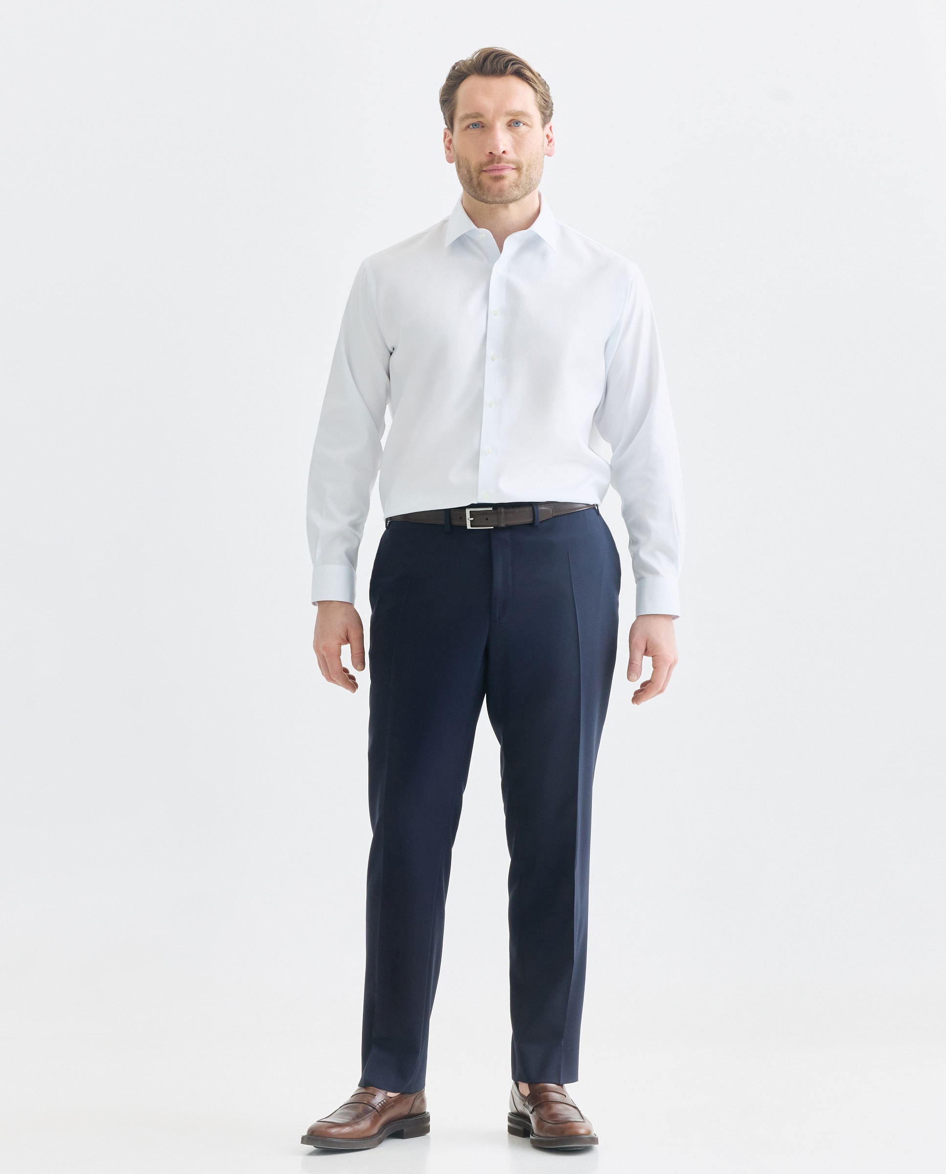 Imagen 0 de Pantalón vestir regular fit lana 100% lavable hombre tallas grandes Gris