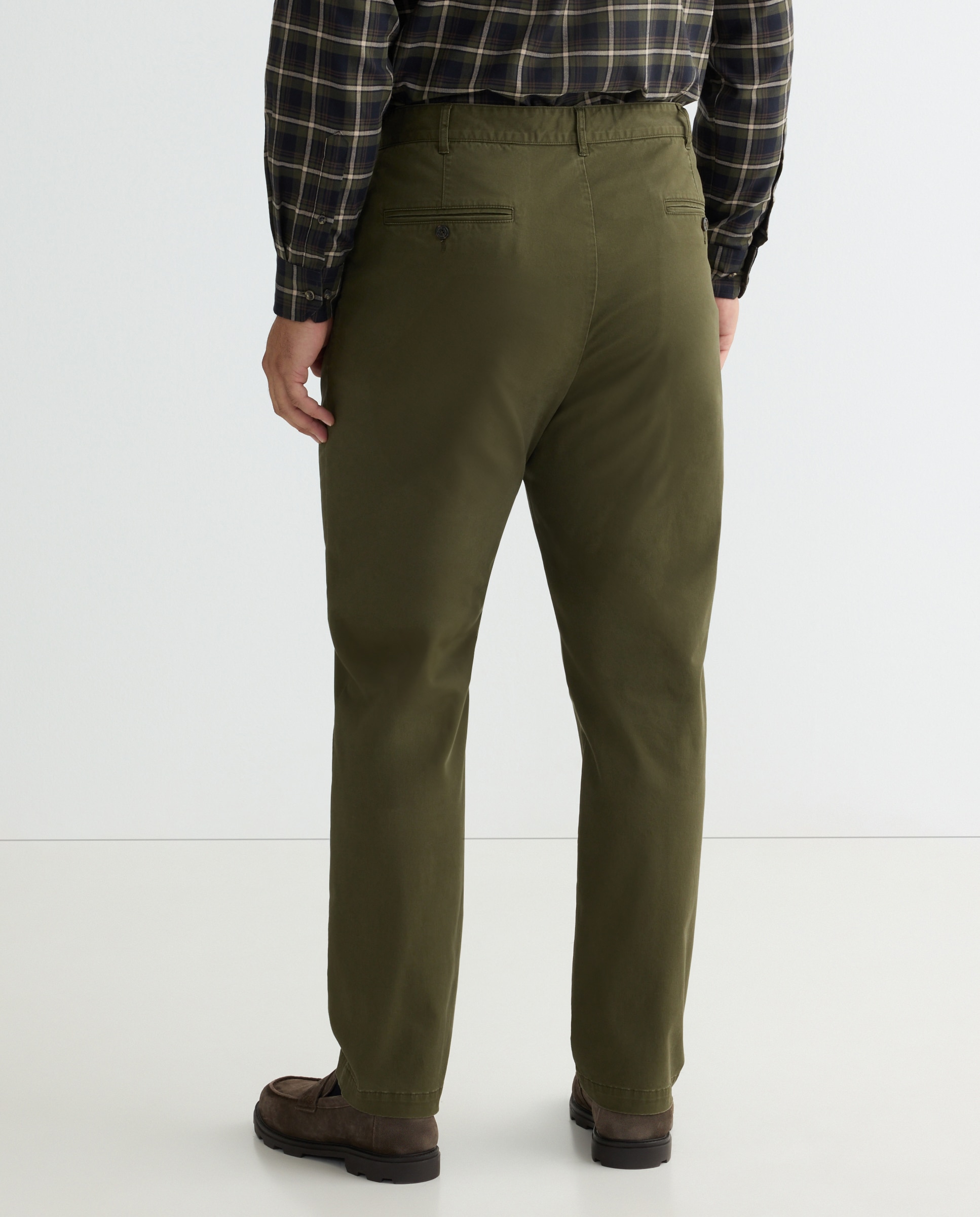 Pantalón sport de hombre, regular algodón elastómero tallas grandes - Dustin - Verde Verde-3