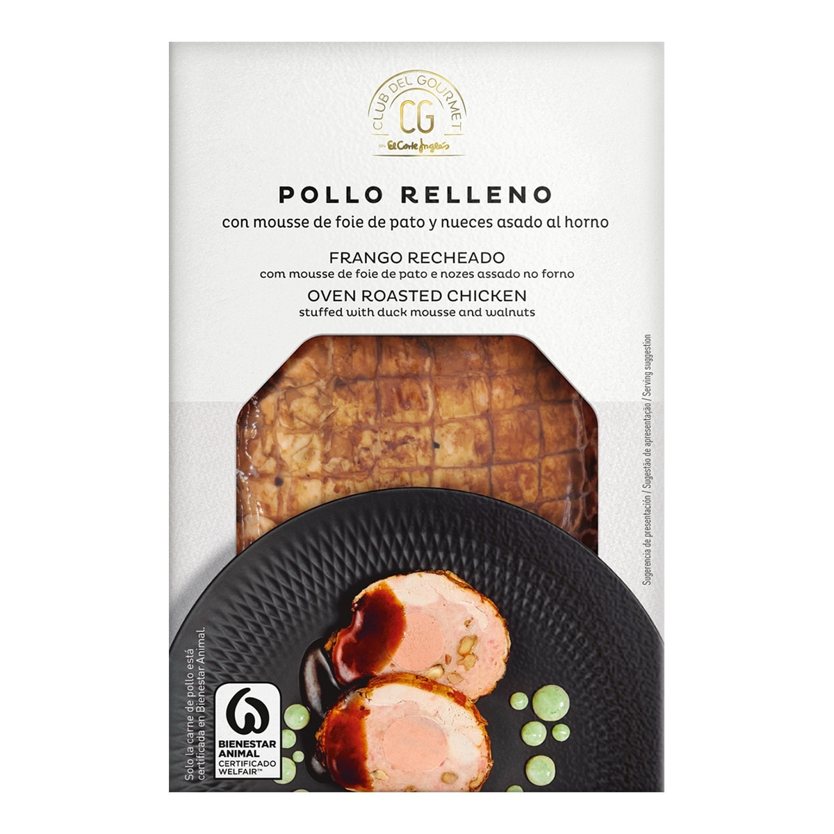 Pollo asado relleno con mousse de foie de pato y nueces Club del Gourmet 1