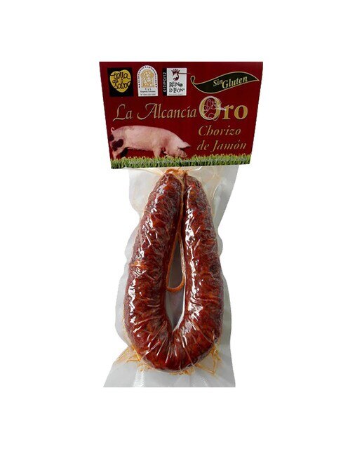 Imagen 0 de Chorizo de jamón semipicante extra La Alcancía Oro