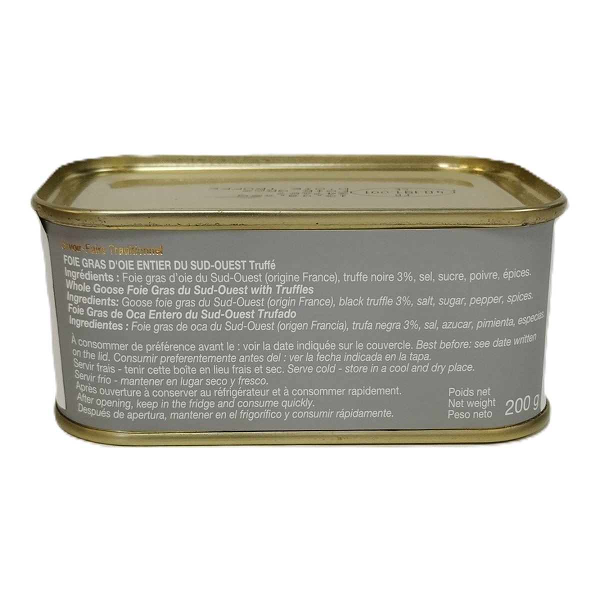 Foie gras de oca entero trufado Lafitte 3