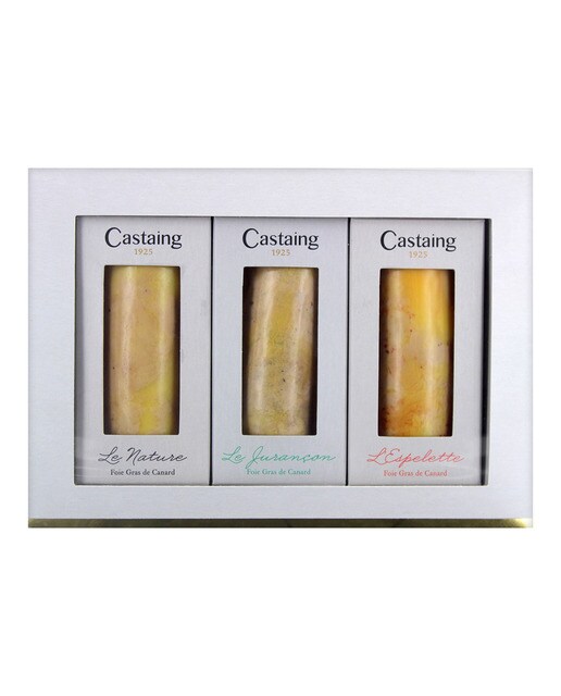 Estuche surtido de foie gras de pato Castaing 1