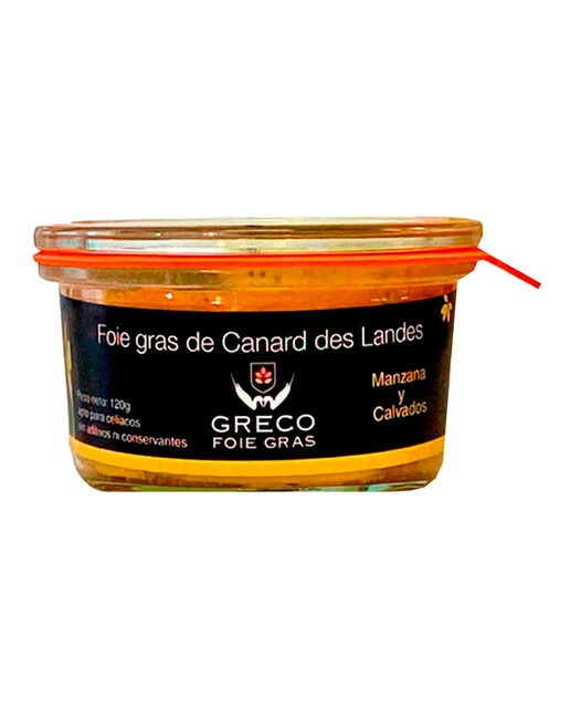 Foie gras de pato con manzana y Calvados Greco 1