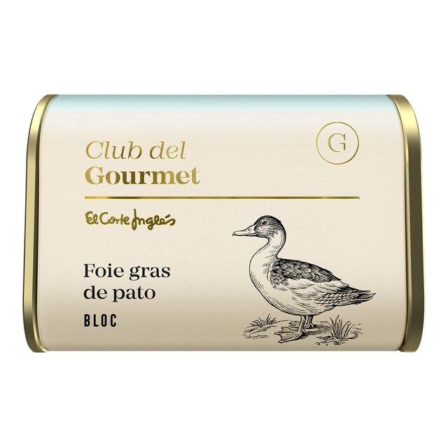 Imagen 0 de Bloc de foie gras natural de pato Club del Gourmet