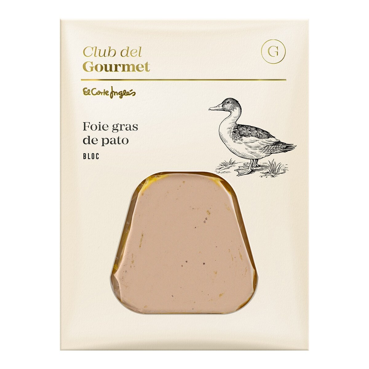 Bloc de foie gras de pato natural Club del Gourmet 1