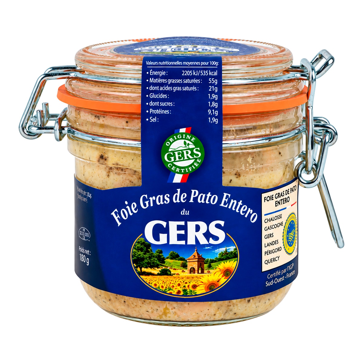 Imagen 1 de Foie Gras de pato entero Canard Du Gers