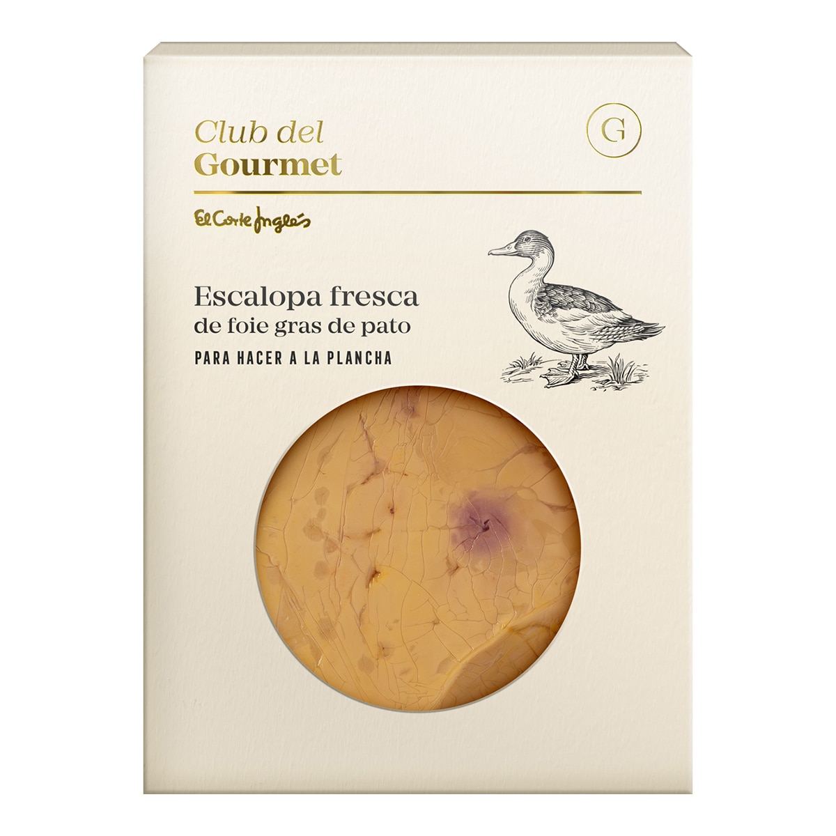 Escalopa de foie gras de pato Club del Gourmet 1