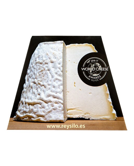 Queso de leche cruda de vaca cuajada láctica Rey Silo Blanco 1