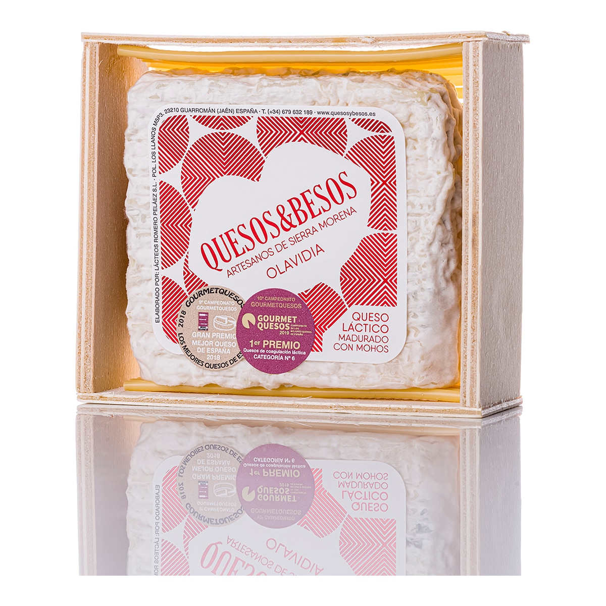 Queso de cabra de coagulación láctica madurado con mohos Olavidia Quesos & Besos 2