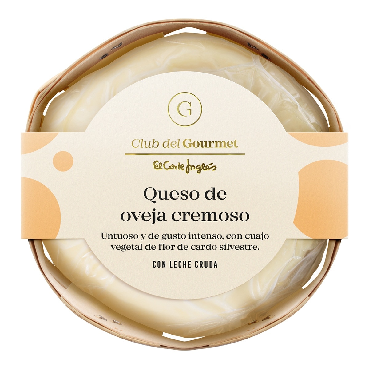 Imagen 0 de Queso de leche cruda de oveja cremoso Torta Club del Gourmet