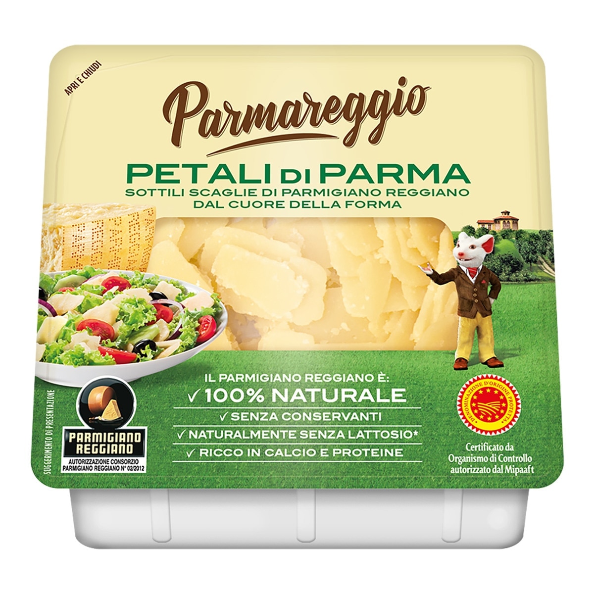 Queso DOP Parmigiano Reggiano láminas Parmareggio 1