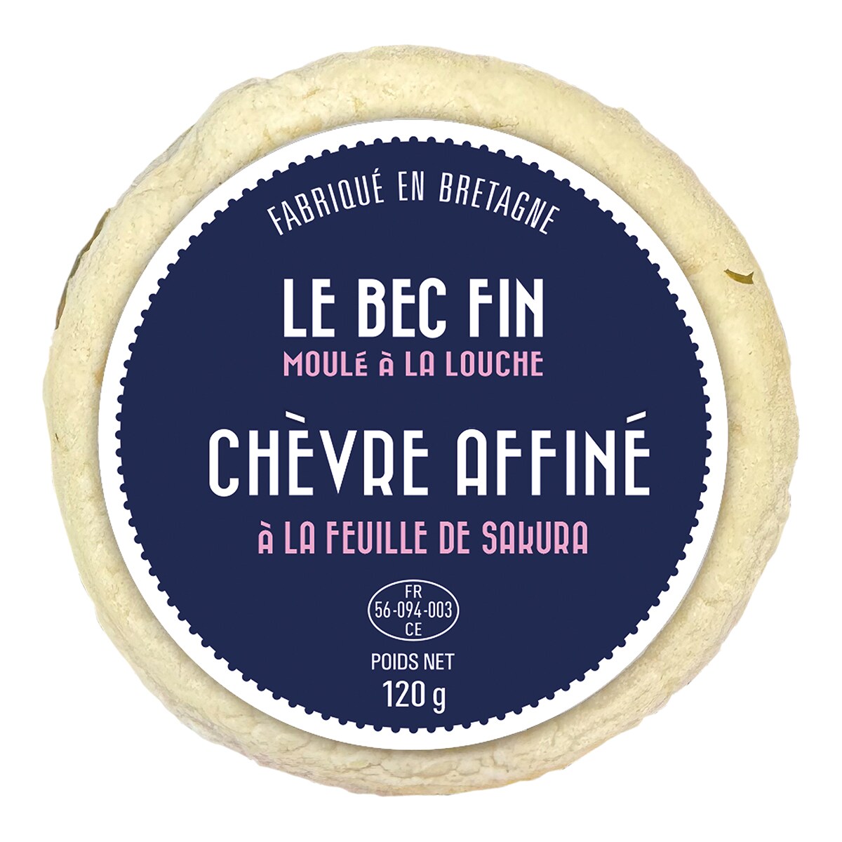 Queso de cabra Chevre hoja de Sakura Fromagerie d'Arvor