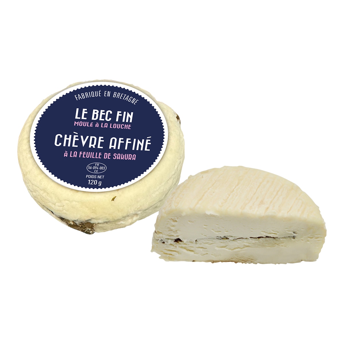 Queso de cabra Chevre hoja de Sakura Fromagerie d'Arvor 2