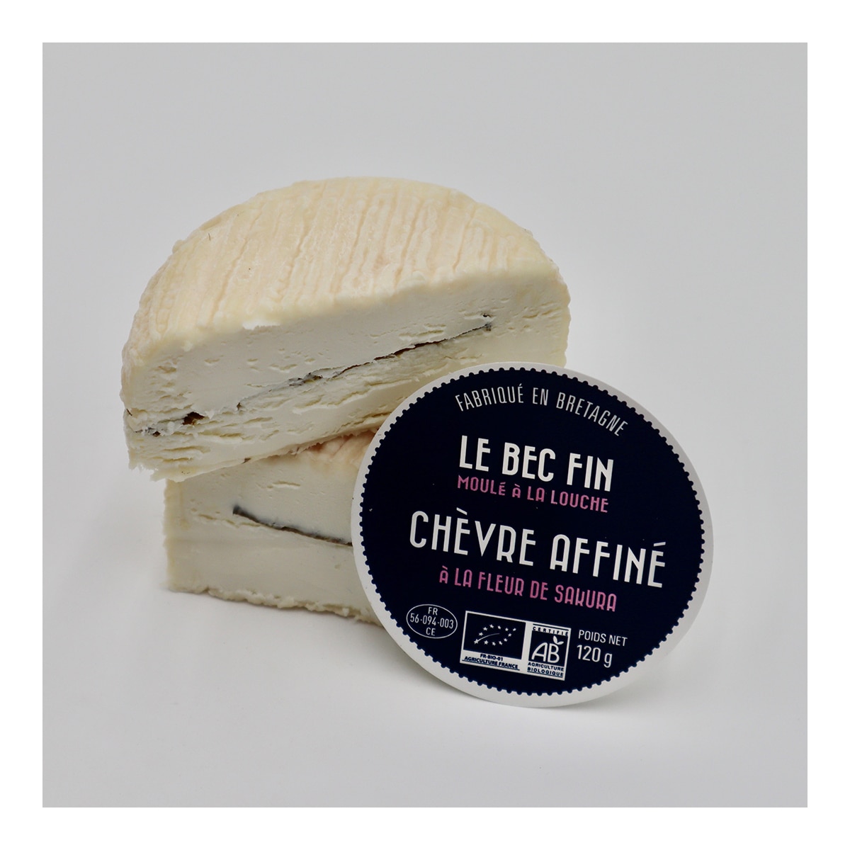 Queso de cabra Chevre hoja de Sakura Fromagerie d'Arvor 3