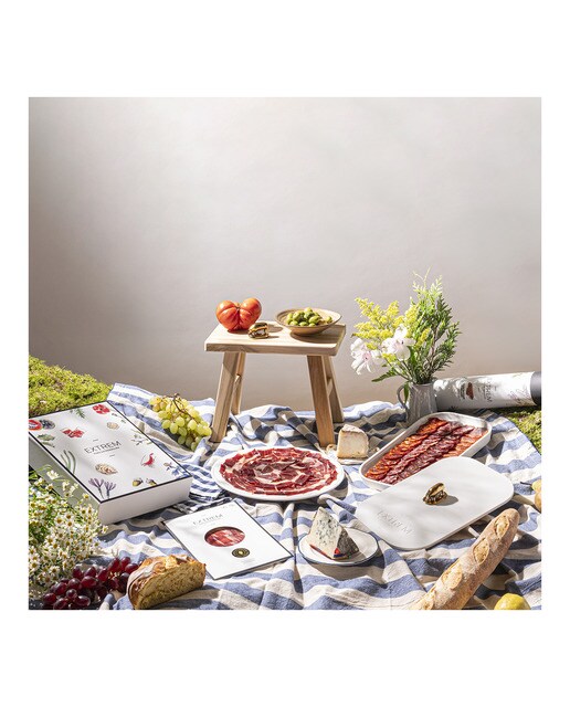 Estuche Gourmet de 6 sobres loncheados de 80gr con Jamón, Paleta, Chorizo, Salchichón, Presa y Lomo de bellota 100% ibérico 3